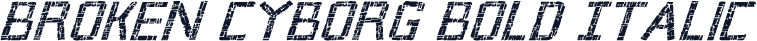 Broken Cyborg Bold Italic