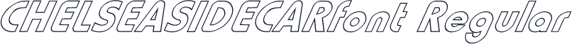 CHELSEASIDECARfont Regular