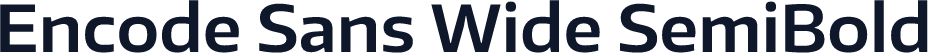 Encode Sans Wide SemiBold