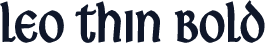 Leo Thin Bold