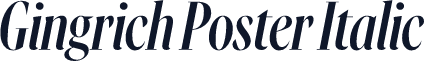 Gingrich Poster Italic