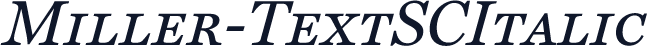 Miller-TextSCItalic