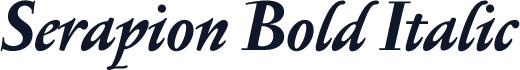 Serapion Bold Italic