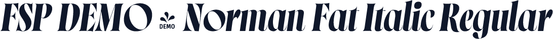 FSP DEMO - Norman Fat Italic Regular