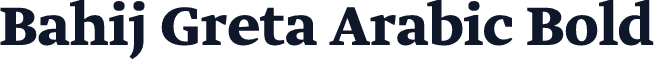 Bahij Greta Arabic Bold