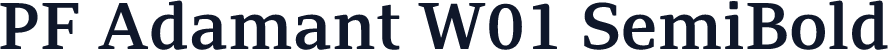 PF Adamant W01 SemiBold