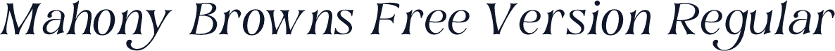 Mahony Browns Free Version Regular