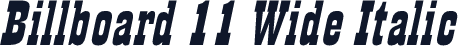 Billboard 11 Wide Italic