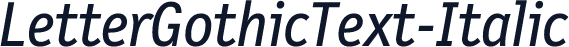 LetterGothicText-Italic