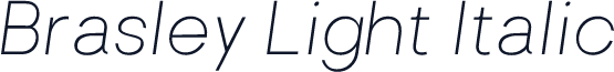 Brasley Light Italic