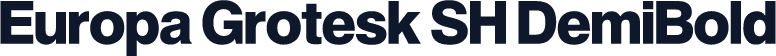 Europa Grotesk SH DemiBold