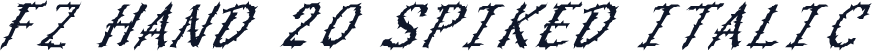 FZ HAND 20 SPIKED ITALIC