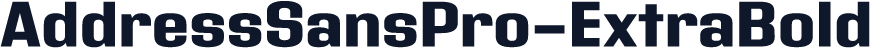 AddressSansPro-ExtraBold
