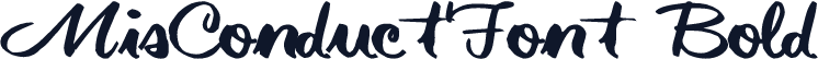 MisConductFont Bold