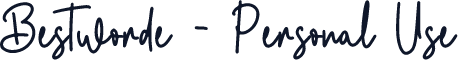 Bestworde - Personal Use