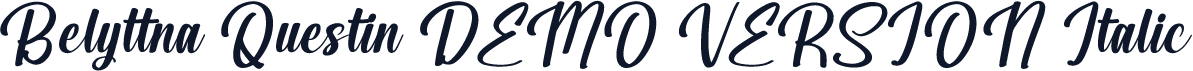 Belyttna Questin DEMO VERSION Italic