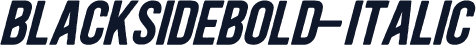 BlacksideBold-Italic