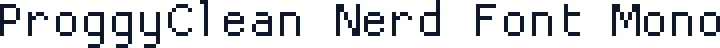 ProggyClean Nerd Font Mono