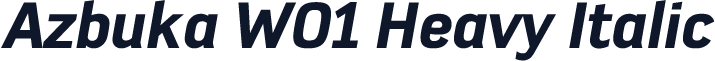 Azbuka W01 Heavy Italic