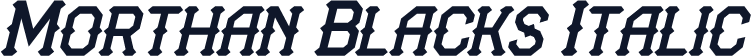 Morthan Blacks Italic
