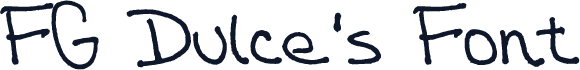 FG Dulce's Font