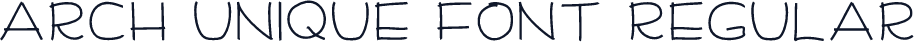 Arch Unique Font Regular