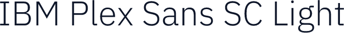 IBM Plex Sans SC Light