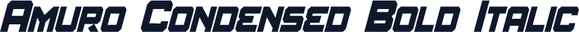 Amuro Condensed Bold Italic