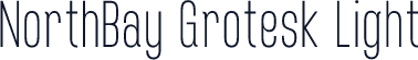 NorthBay Grotesk Light