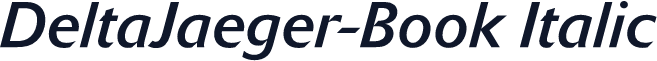 DeltaJaeger-Book Italic