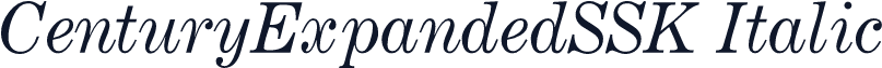 CenturyExpandedSSK Italic