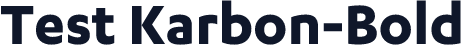 Test Karbon-Bold