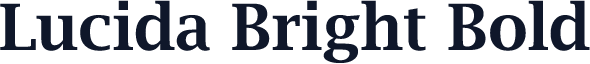 Lucida Bright Bold