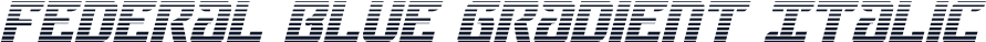 Federal Blue Gradient Italic