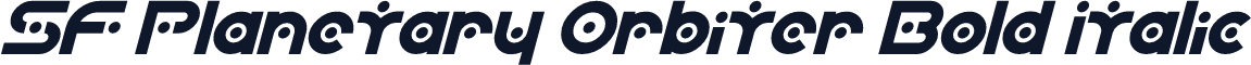 SF Planetary Orbiter Bold Italic