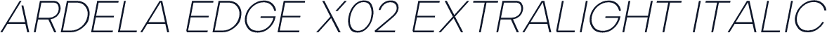 Ardela Edge X02 ExtraLight Italic