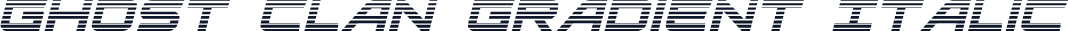 Ghost Clan Gradient Italic