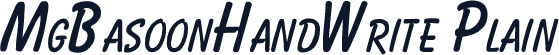 MgBasoonHandWrite Plain