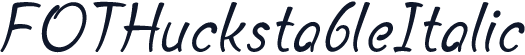 FOTHuckstableItalic