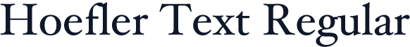 Hoefler Text Regular