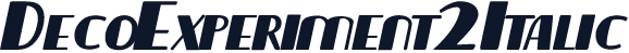 DecoExperiment2Italic