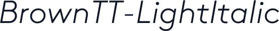 BrownTT-LightItalic