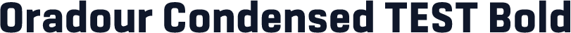 Oradour Condensed TEST Bold