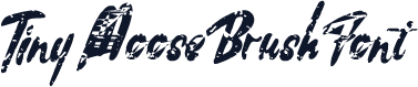 Tiny Moose Brush Font