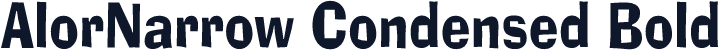 AlorNarrow Condensed Bold