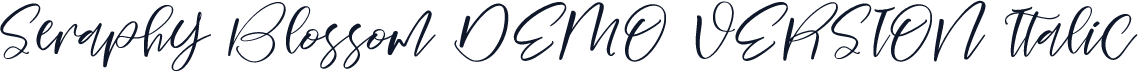 Seraphy Blossom DEMO VERSION Italic