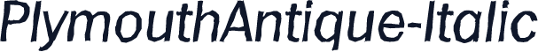 PlymouthAntique-Italic