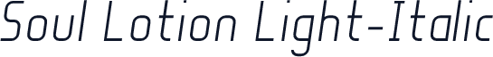 Soul Lotion Light-Italic