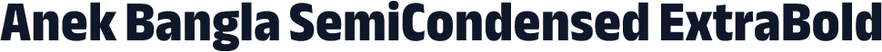 Anek Bangla SemiCondensed ExtraBold