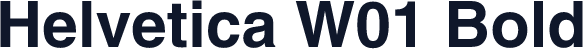 Helvetica W01 Bold